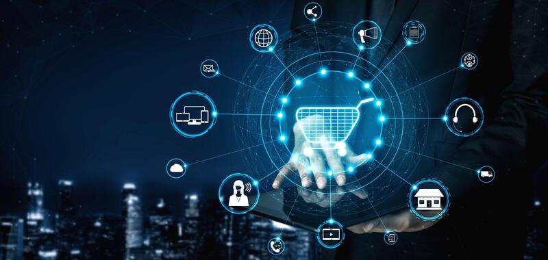 Einkaufswagen im Omnichannel-Umfeld